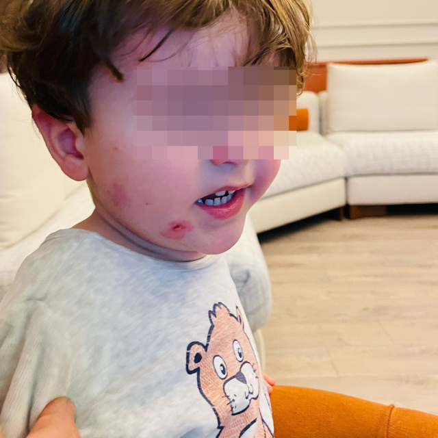 2,5 yaşındaki çocuğa şiddet!