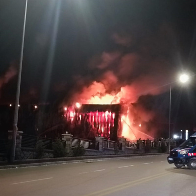 Ankara'da fabrika yangını