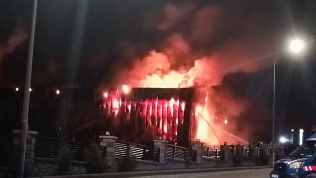Ankara'da fabrika yangını