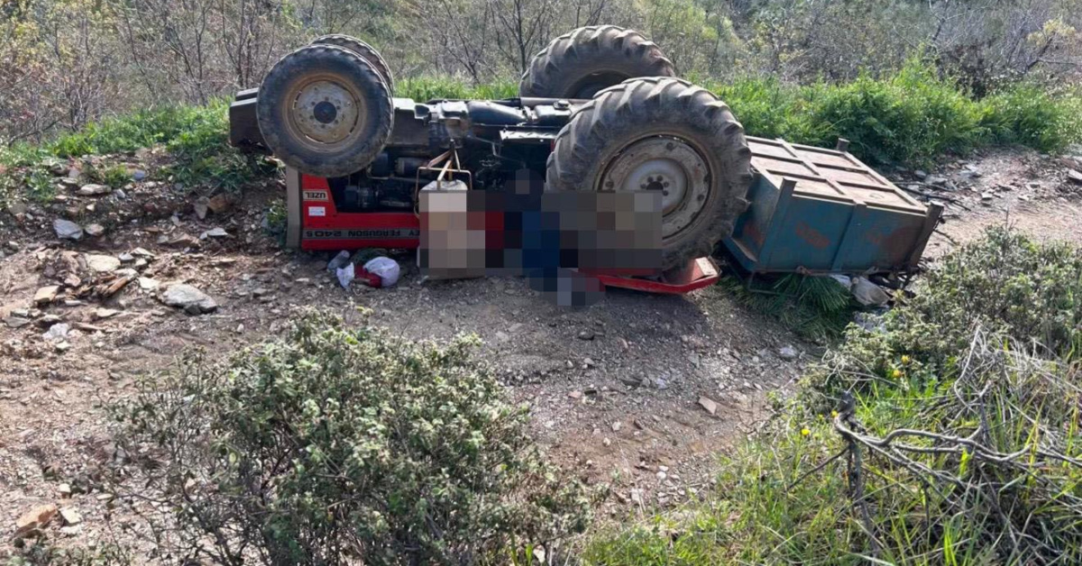 Manisa'datraktör kazasında aile can verdi