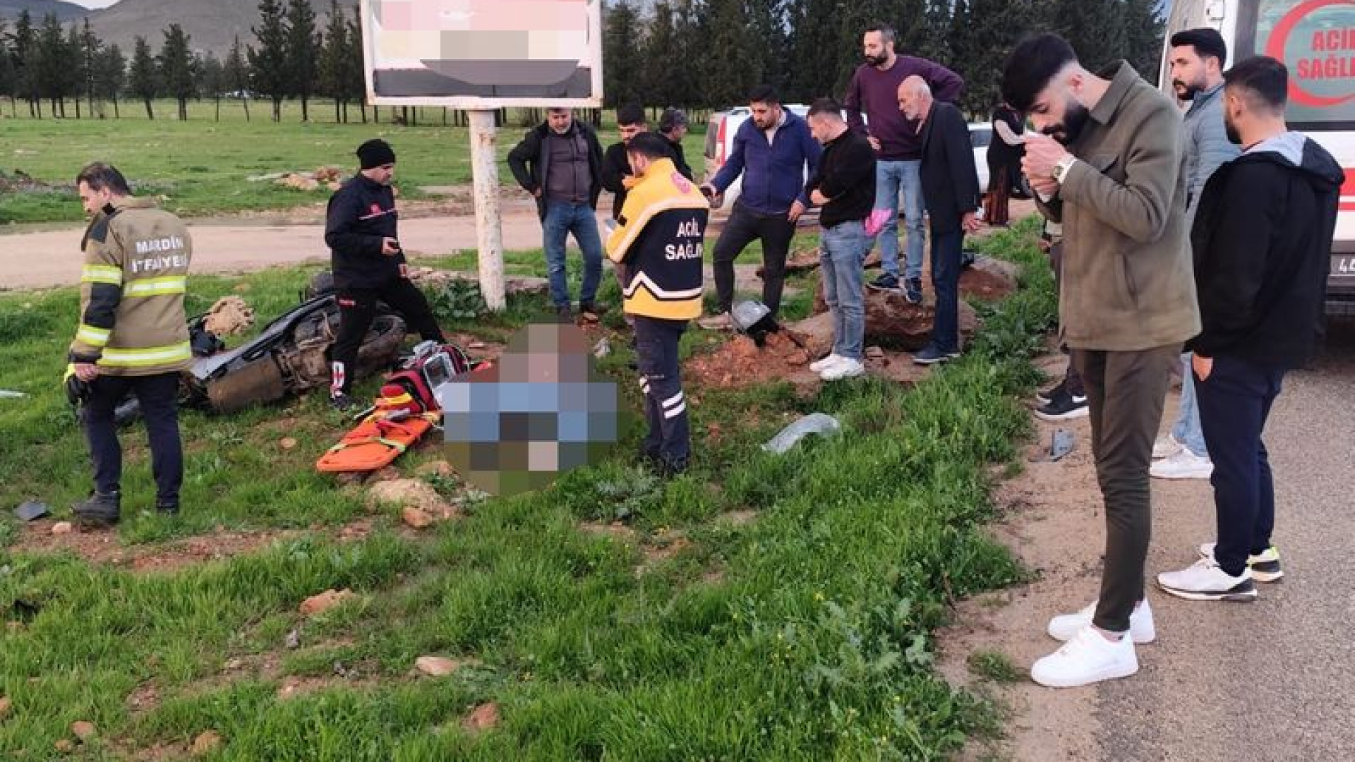 Mardin'de motosiklet kazasında ölen kişi toprağa verildi