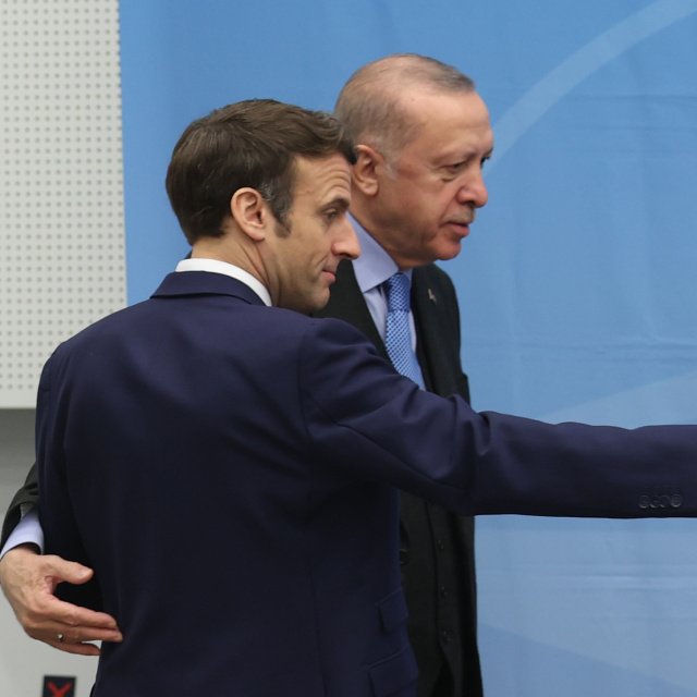 Cumhurbaşkanı Erdoğan, Macron'la görüştü
