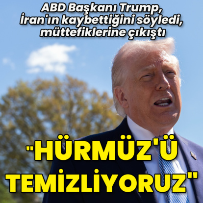 Trump: Hürmüz'ü temizlemeye başlıyoruz