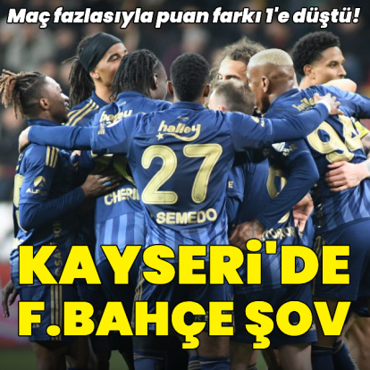 Kayseri'de Fenerbahçe şov!