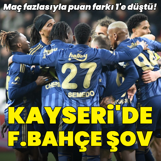 Kayseri'de Fenerbahçe şov!