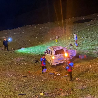 Şarampole devrildi: 1 ölü, 1 yaralı