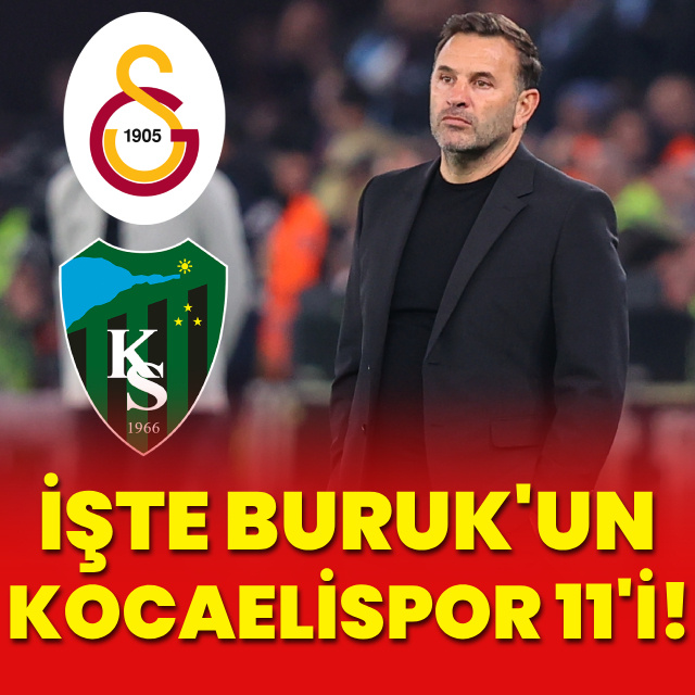 İşte Okan Buruk'un Kocaelispor 11'i!