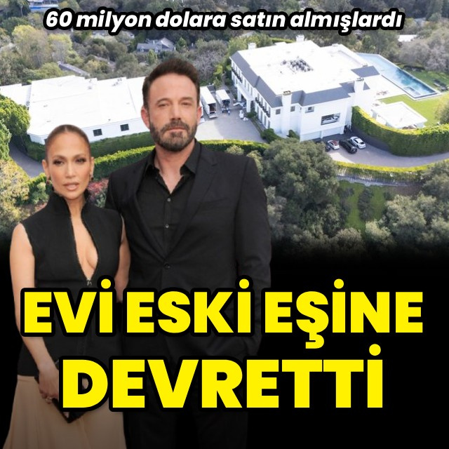 Evdeki hakkını eski eşine devretti