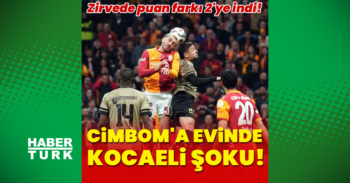 Galatasaray - Kocaelispor Berabere, Şampiyonluk Yarışında Darbe