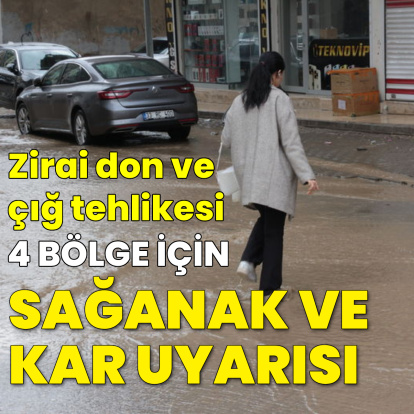 Sağanak yağmur ve kar yağışı uyarıları
