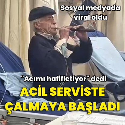 "Acımı hafifletiyor" deyip acil serviste çaldı