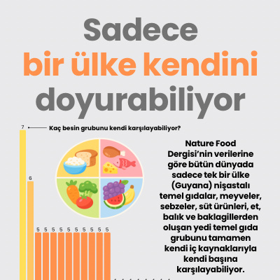 Sadece bir ülke kendini doyurabiliyor