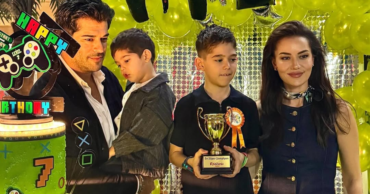 Burak Özçivit ve Fahriye Evcen'in Karan'ın 7. Yaş Doğum Günü