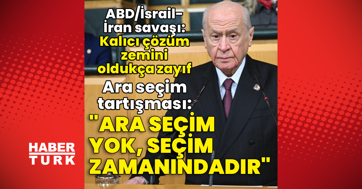 MHP lideri Bahçeli'nin son konuşması