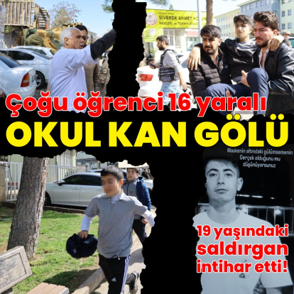 Okulda silahlı saldırı: 16 yaralı! Saldırgan öldü!