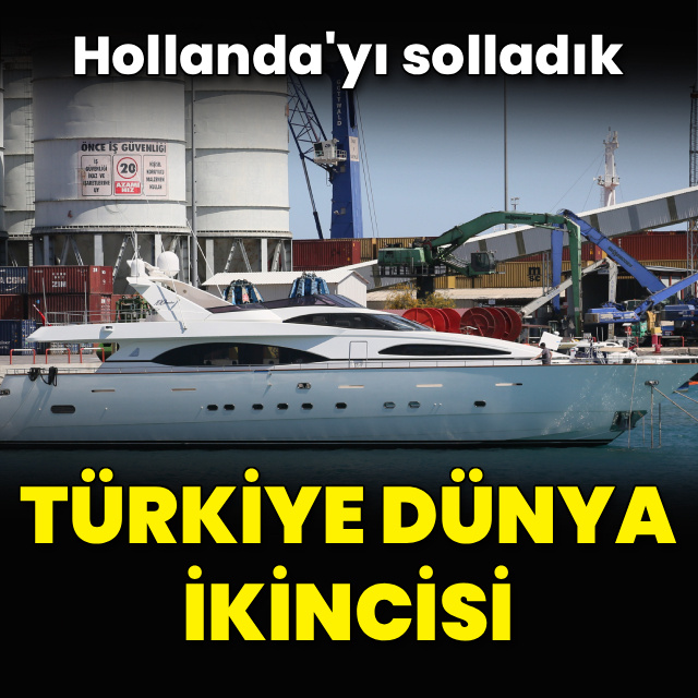 Türkiye lüks yat üretiminde dünya ikincisi