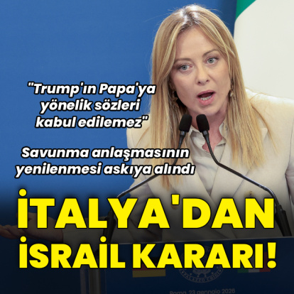 İtalya'dan İsrail kararı