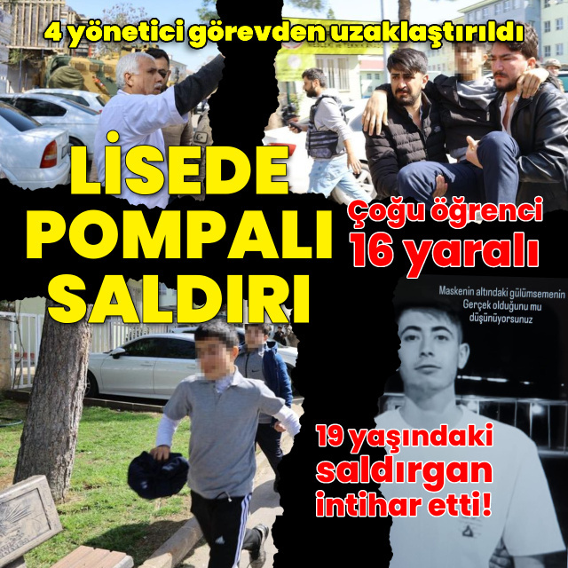 Okulda silahlı saldırı: 16 yaralı! Saldırgan öldü!