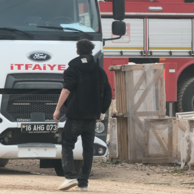 Yangın sonrası iş yeri yetkilisi kriz geçirdi