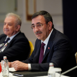 Cumhurbaşkanı Yardımcısı Yılmaz, Astana'da konuştu