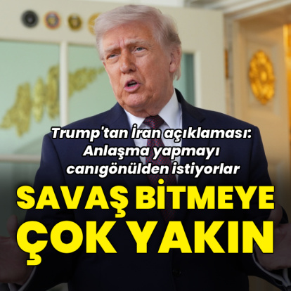 Trump: İran ile savaş bitmeye çok yakın