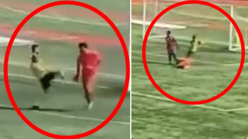 Oyuncunun kafasına tekme atan futbolcu tutuklandı!