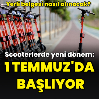 Scooterlerde yeni dönem başlıyor