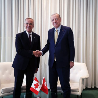 Cumhurbaşkanı Erdoğan, Carney ile görüştü