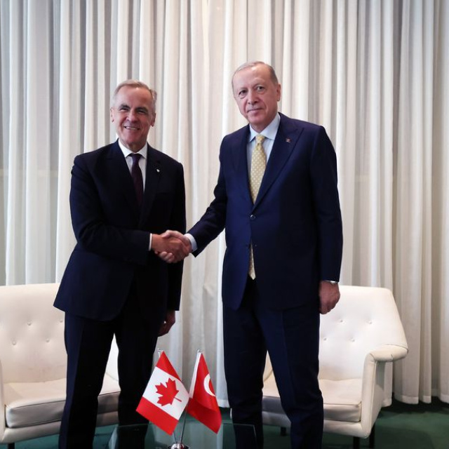 Cumhurbaşkanı Erdoğan, Carney ile görüştü