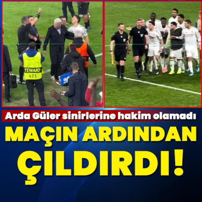 Arda Güler maç sonu çıldırdı!