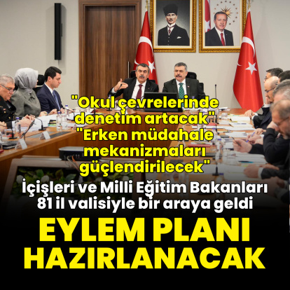 İçişleri ve Milli Eğitim bakanları 81 il valisiyle görüştü
