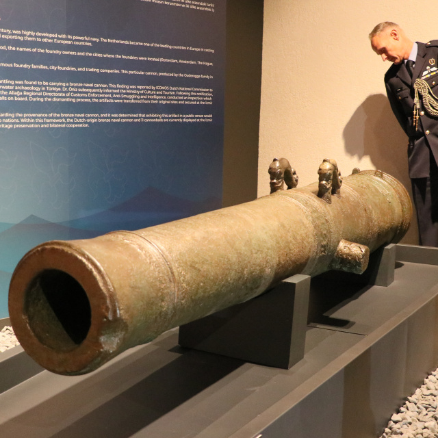 Gemi sökümünde ele geçirilmişti! Görücüye çıktı