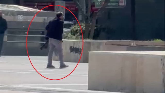 Diyarbakır'da kaydedildi! Kısa sürede yakalandı!