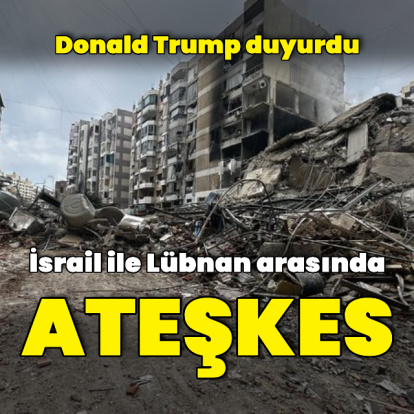 Trump'tan Lübnan'da ateşkes açıklaması