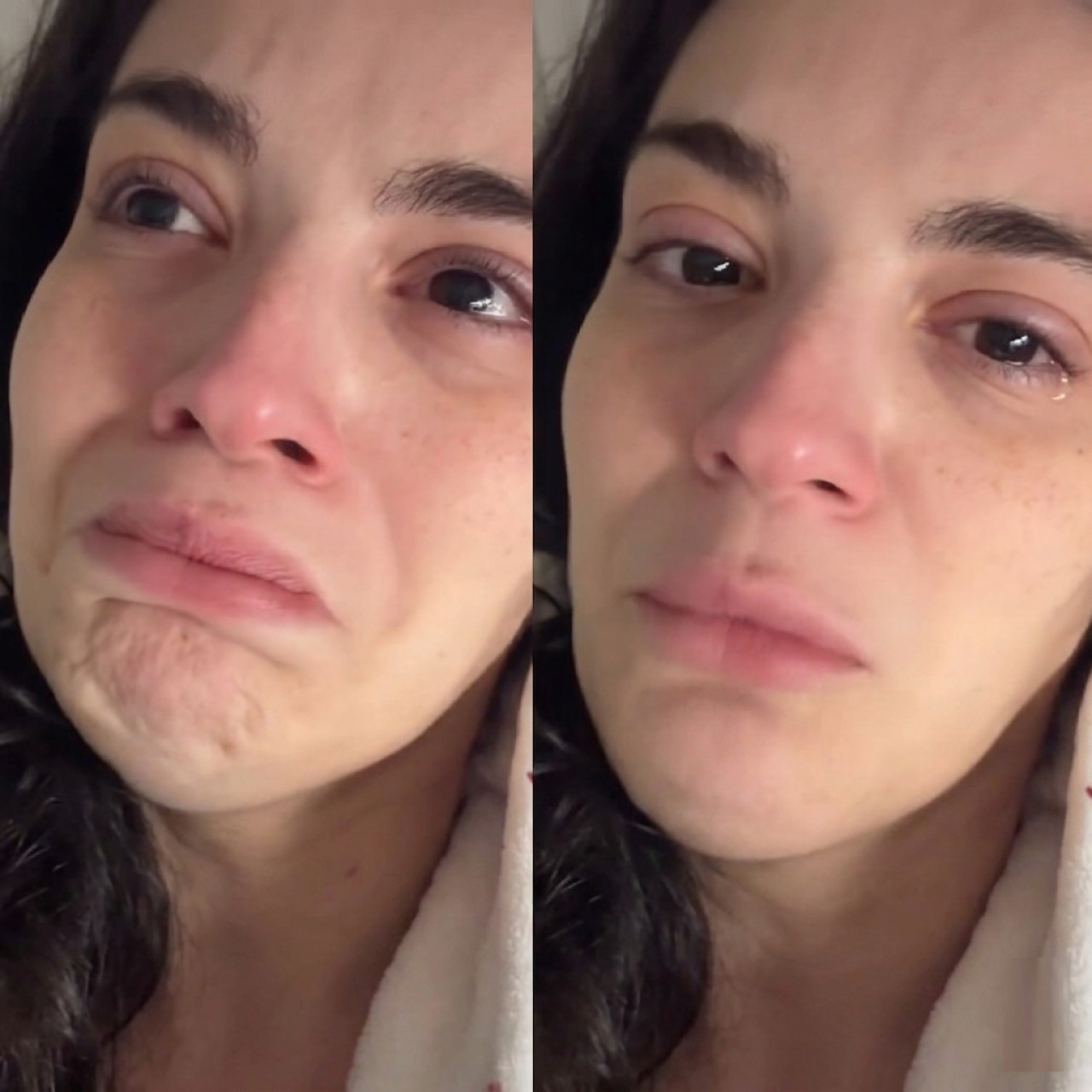 Gözyaşlarını tutamadı