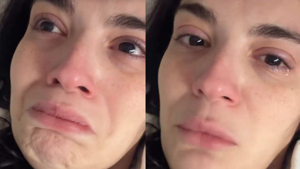 Gözyaşlarını tutamadı