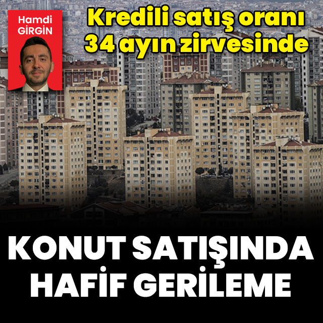 Konut satışlarında hafif gerileme