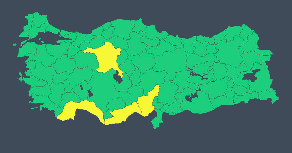 4 kente 'sarı' kodlu meteorolojik uyarı! Mersin ve Adana sağanak bekleniyor