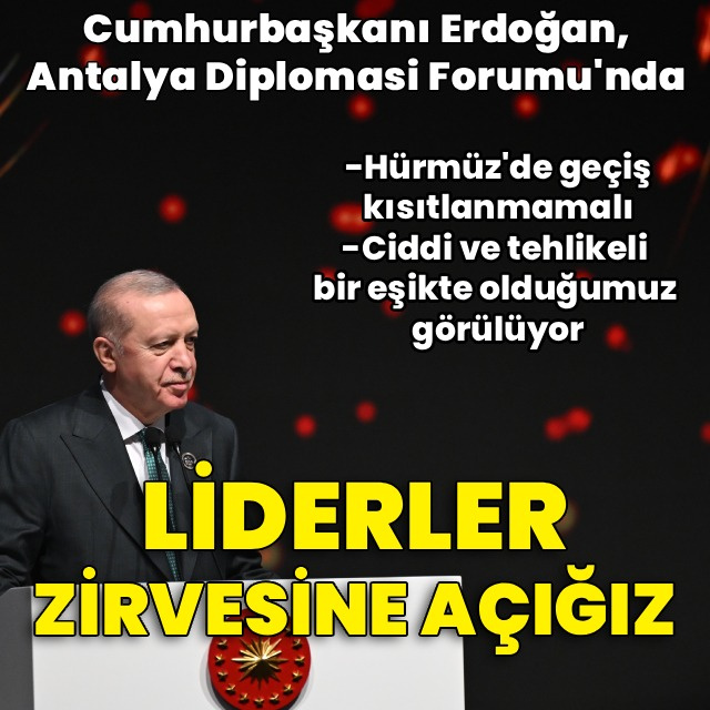 Cumhurbaşkanı Erdoğan'dan açıklamalar