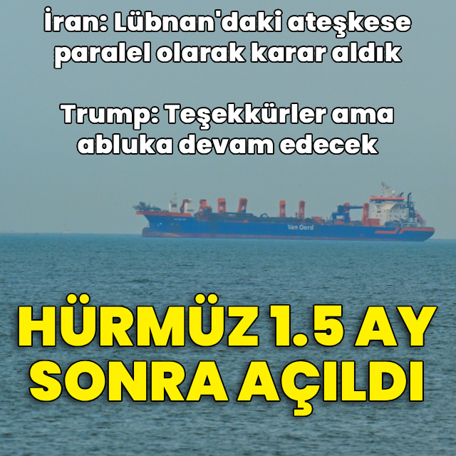 İran: Hürmüz Boğazı açıldı