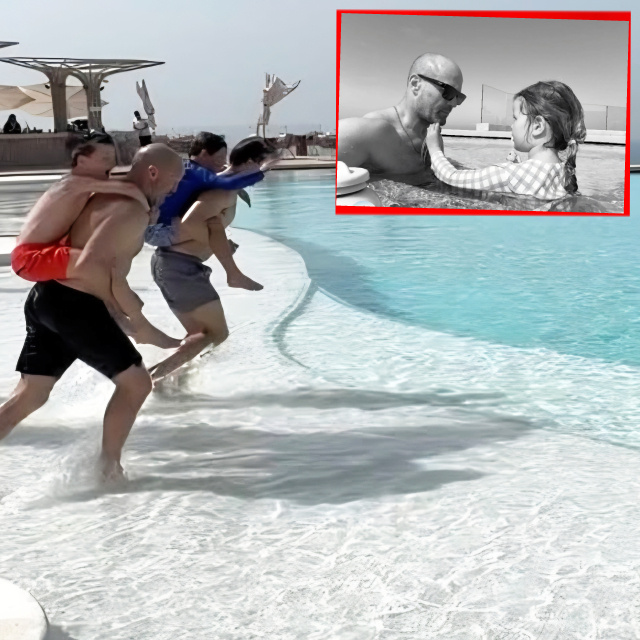 Jason Statham'ın sonsuzluk havuzu keyfi