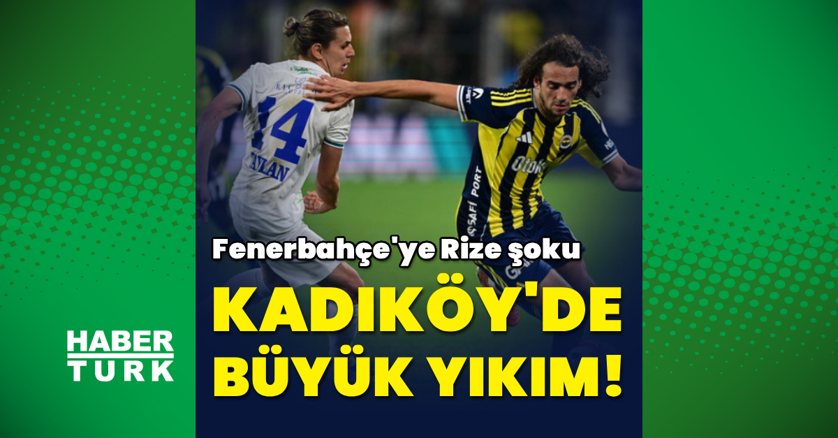 Fenerbahçe - Rizespor Berabere Kalarak Şampiyonluk Yarışması Değişti