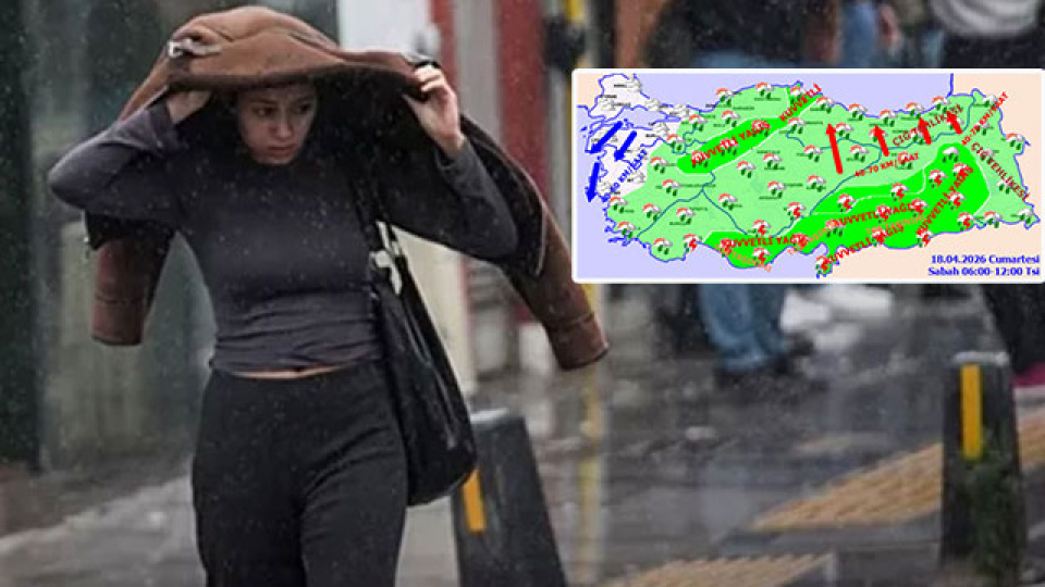 4 il için 'turuncu' 18 kent için 'sarı' alarm! Şiddetli sağanak!