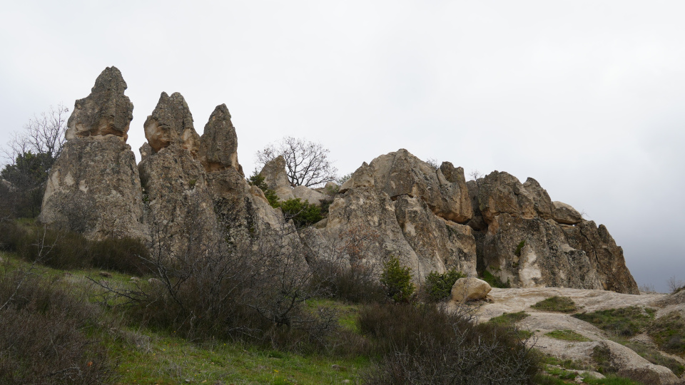 Ankara'da Kapadokya'yı andıran doğal oluşum