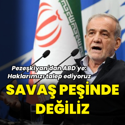 "Savaş peşinde değiliz, haklarımızı talep ediyoruz"