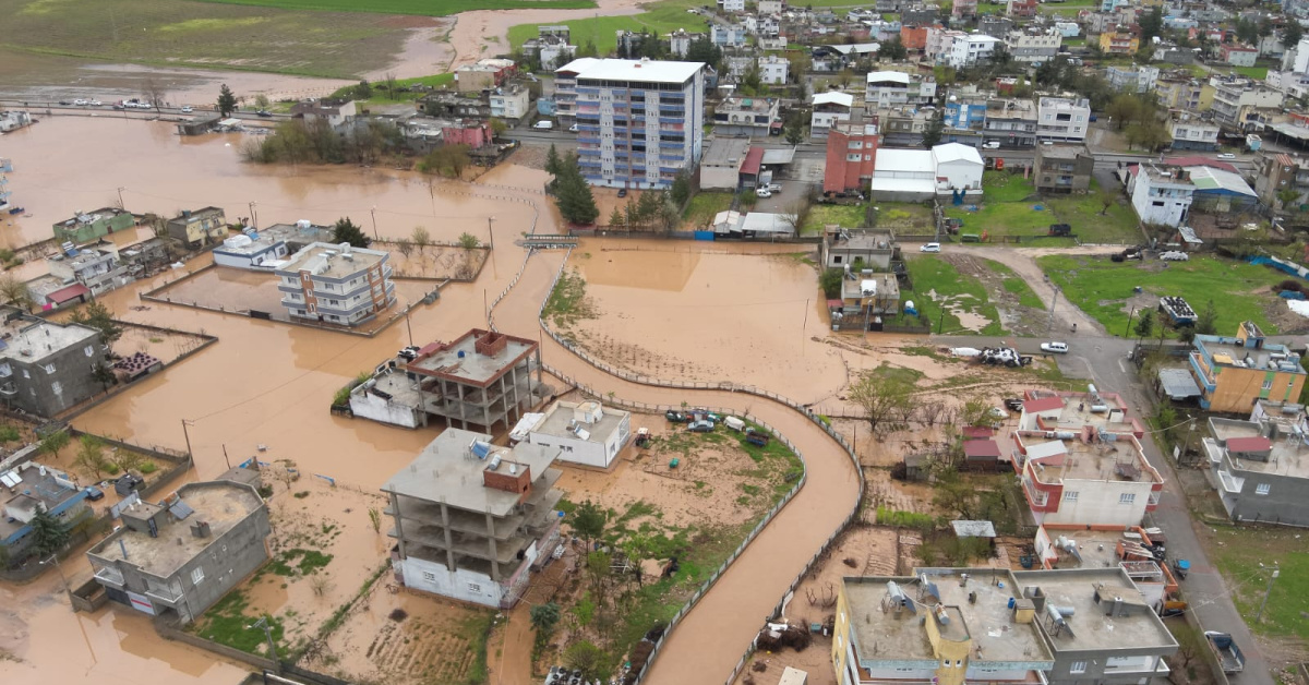Siirt'tesağanak sonrası sel vesu baskınları