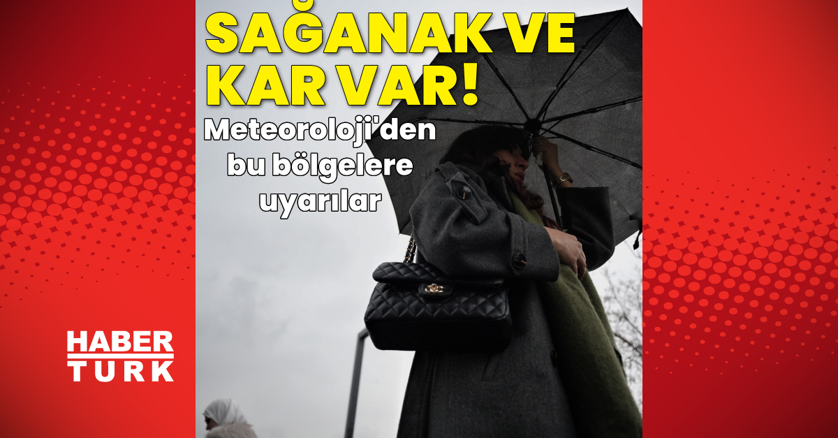 Meteoroloji'den sağanak yağmur vekar uyarısı - 20 Nisan hava durumu