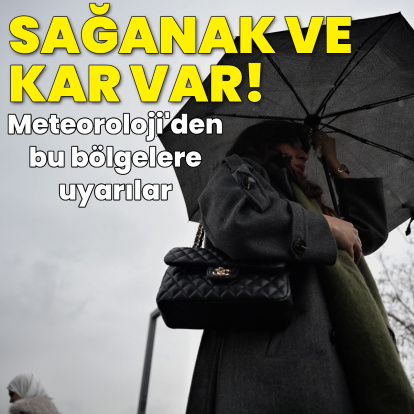 Sağanak yağmur ve kar yağışı uyarısı