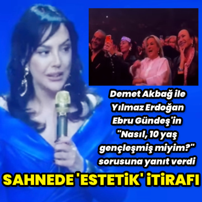 Sahnede 'estetik' itirafı