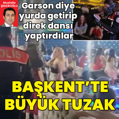 Garson diye alıp direk dansı yaptırdılar